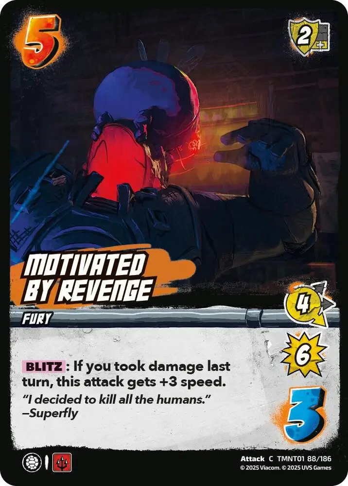 Motivated by Revenge card front