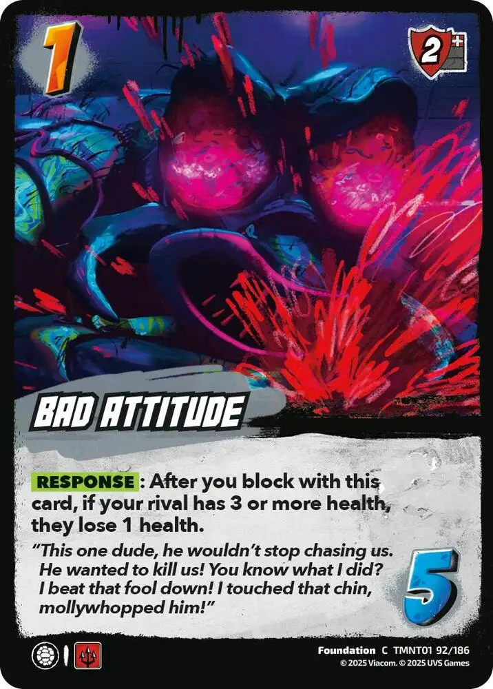 Bad Attitude card front