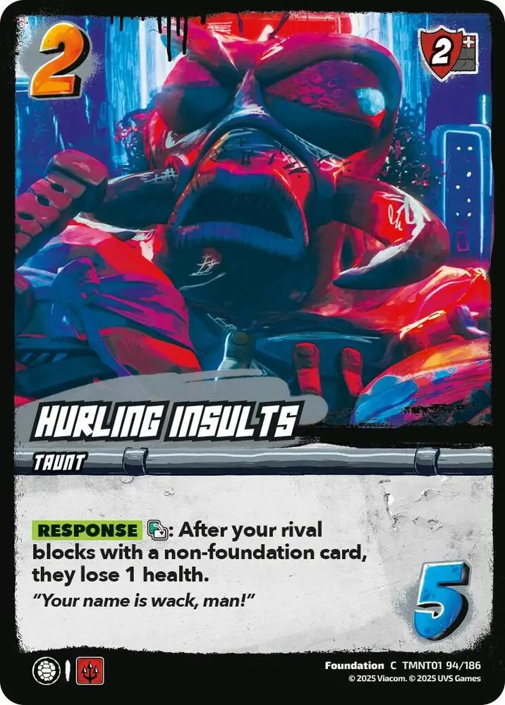 Hurling Insults card front