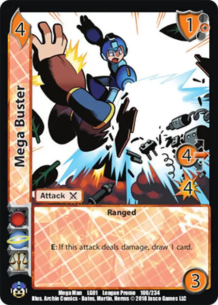 Mega Buster card front