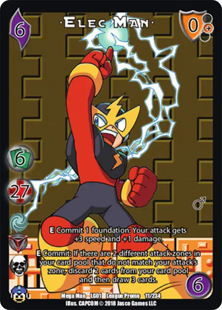 Elec Man* card front
