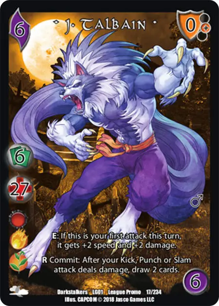 J. Talbain* card front