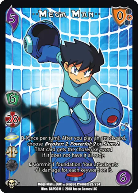 Mega Man** card front
