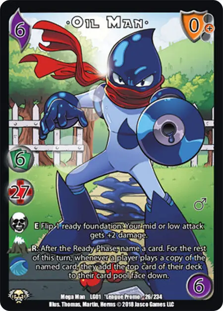 Oil Man* card front