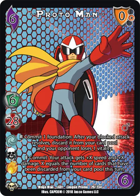 Proto Man** card front