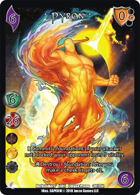 Pyron* card front
