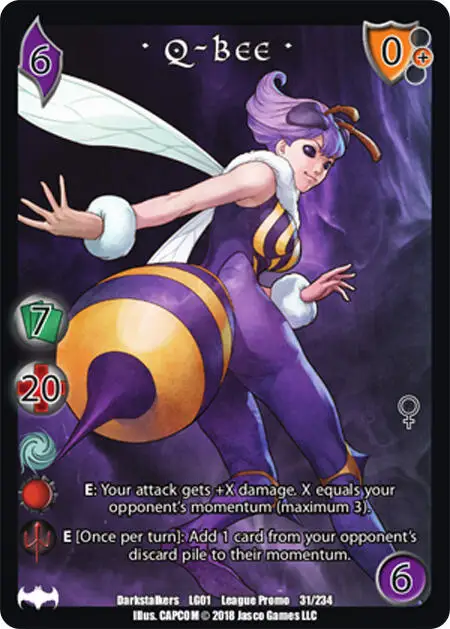 Q-Bee* card front