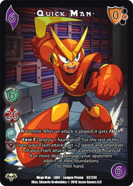 Quick Man* card front