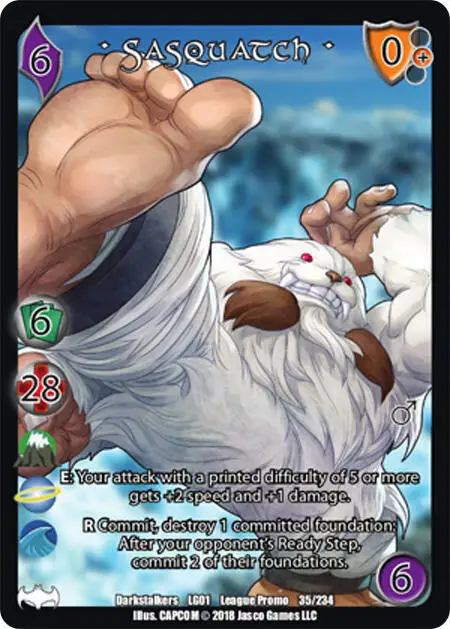 Sasquatch* card front