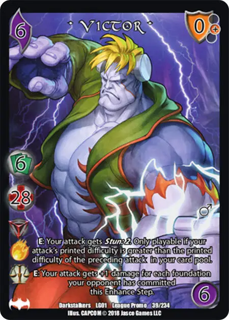 Victor* card front