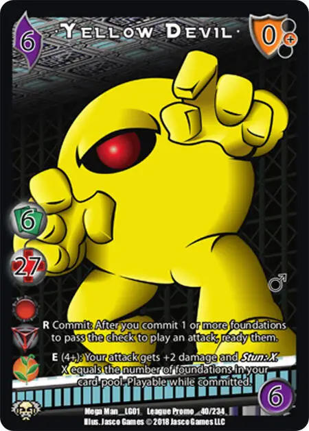Yellow Devil card front