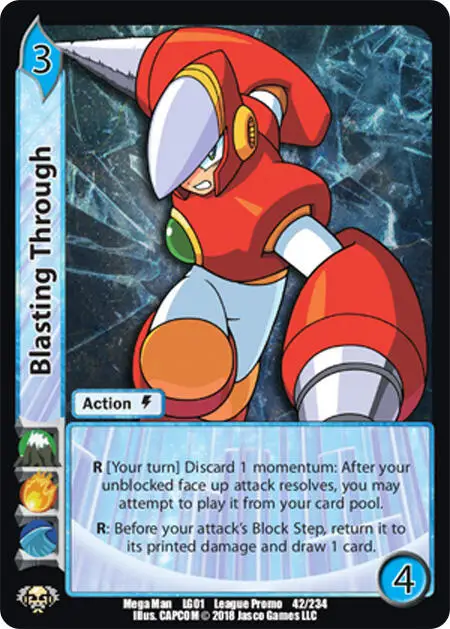 Blasting Through card front