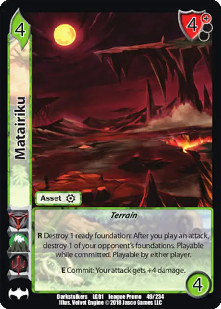 Matairiku card front