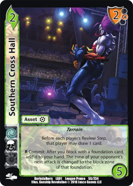 Southern Cross Hall card front