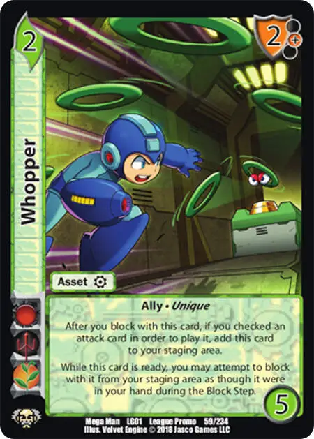 Whopper card front
