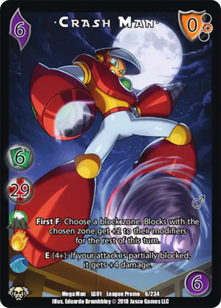 Crash Man* card front