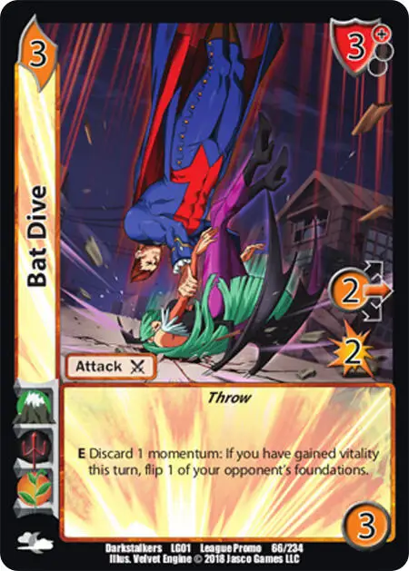 Bat Dive card front
