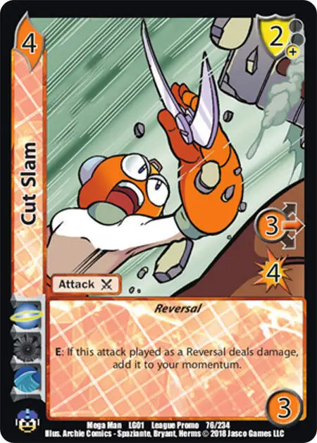 Cut Slam card front