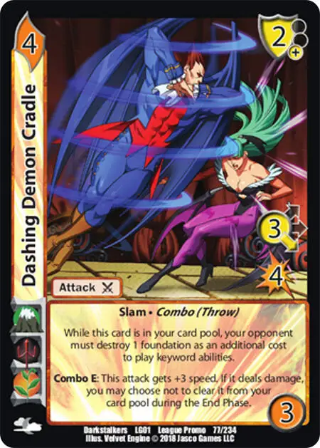 Dashing Demon Cradle card front