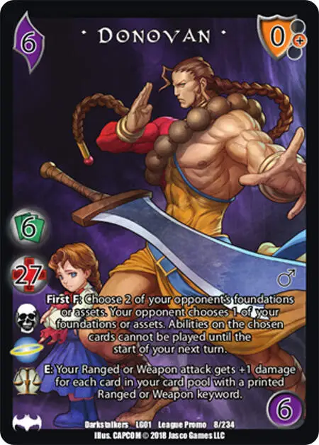 Donovan* card front