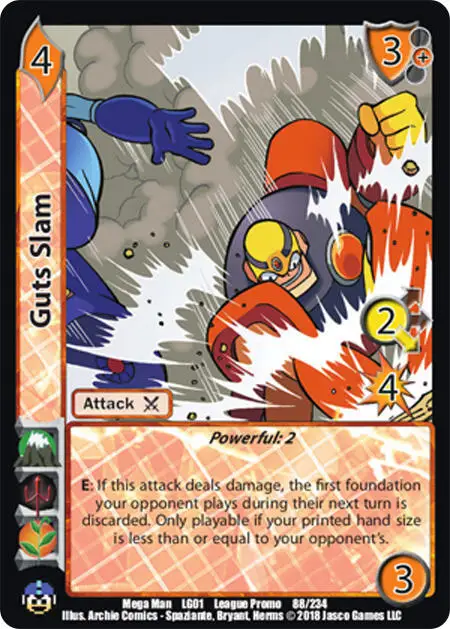 Guts Slam card front