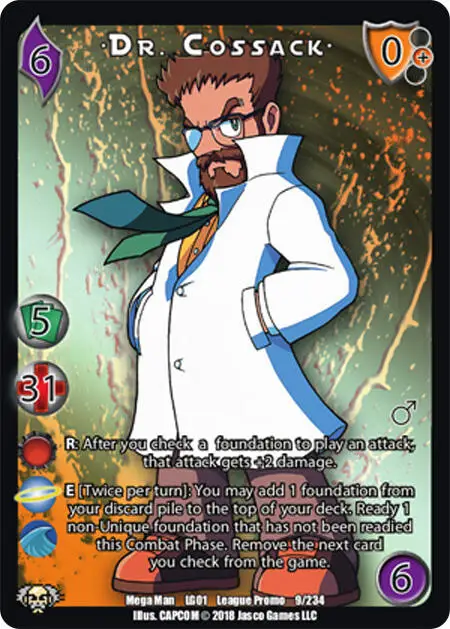 Dr. Cossack* card front