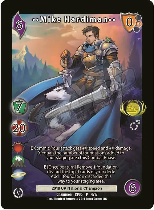 Mike Hardiman (Champion Batch V Promo) card front
