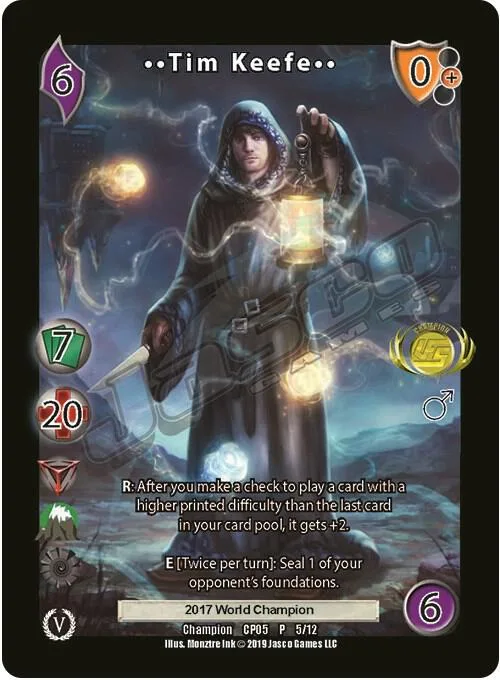 Tim Keefe (Champion Batch V Promo) card front