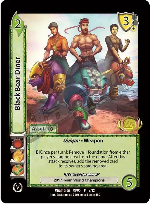 Black Bear Diner (Champion Batch V Promo) card front
