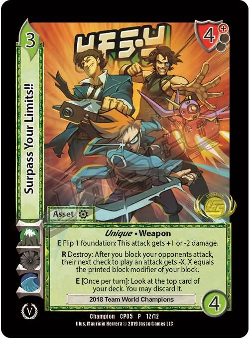 Surpass Your Limits!! (Champion Batch V Promo) card front