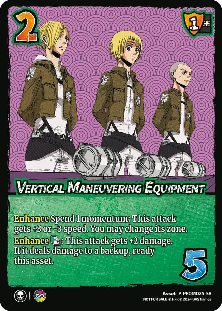 Vertical Maneuvering Equipment card front