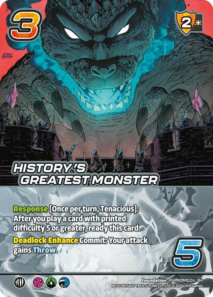 History's Greatest Monster card front