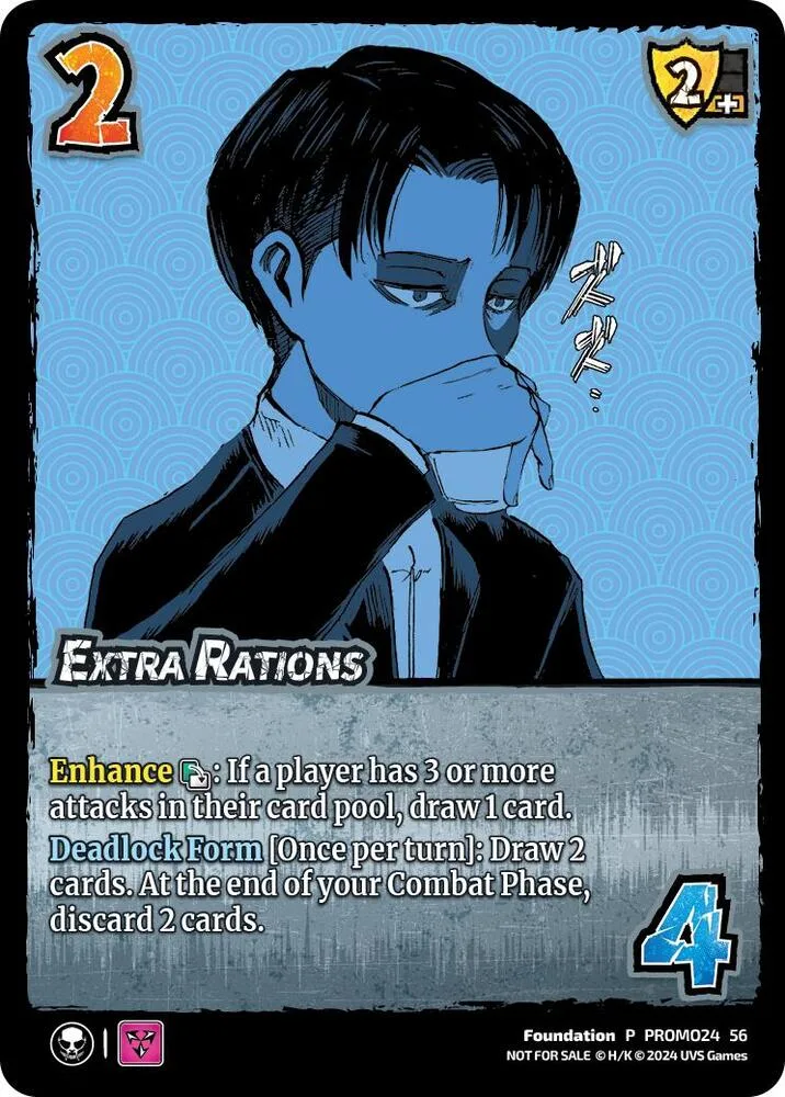 Extra Rations card front