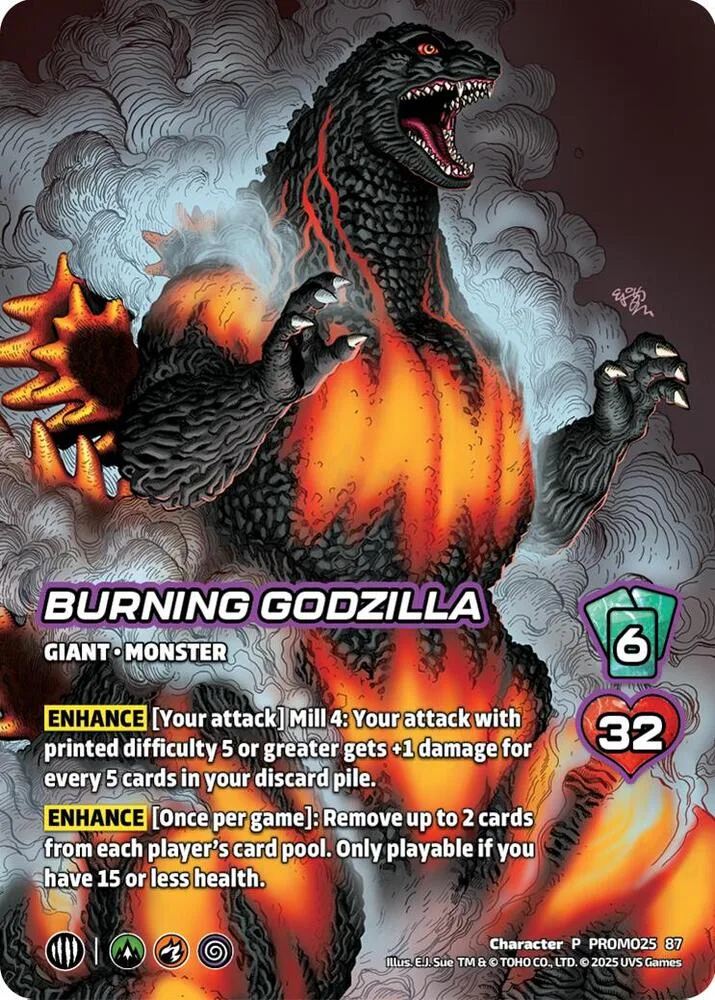 Burning Godzilla (Godzilla Day 2025) card front