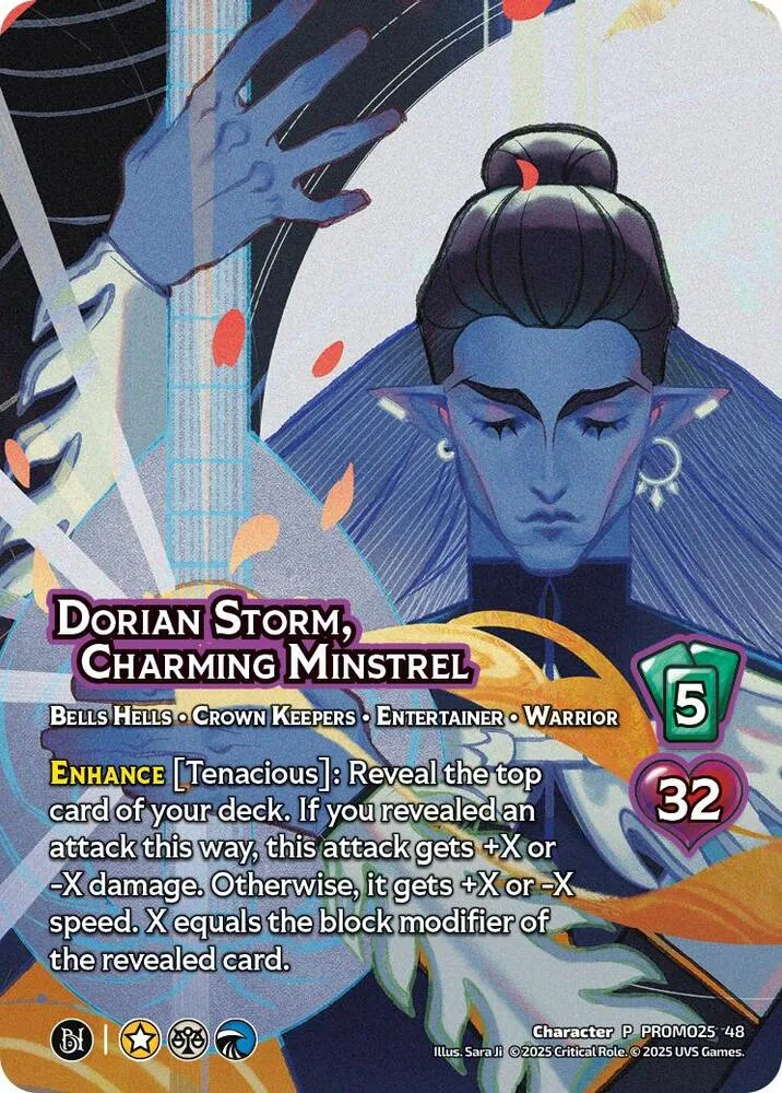 Dorian Storm, Charming Minstrel card front