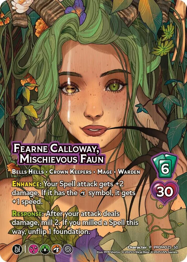 Fearne Calloway, Mischievous Faun card front