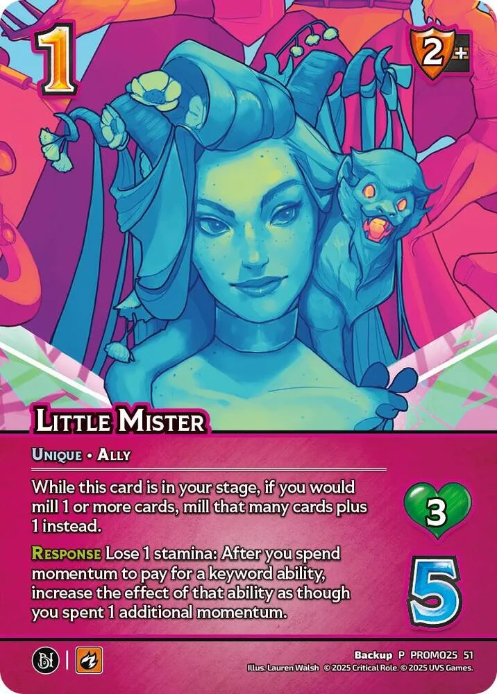 Little Mister card front