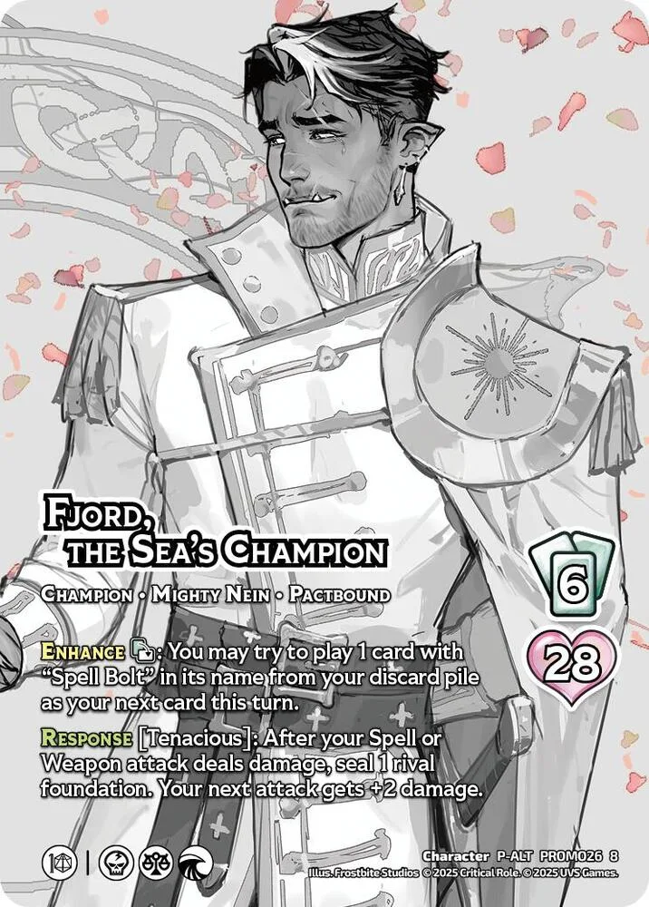 Fjord, the Sea's Champion (Embossed Wedding Promo) card front