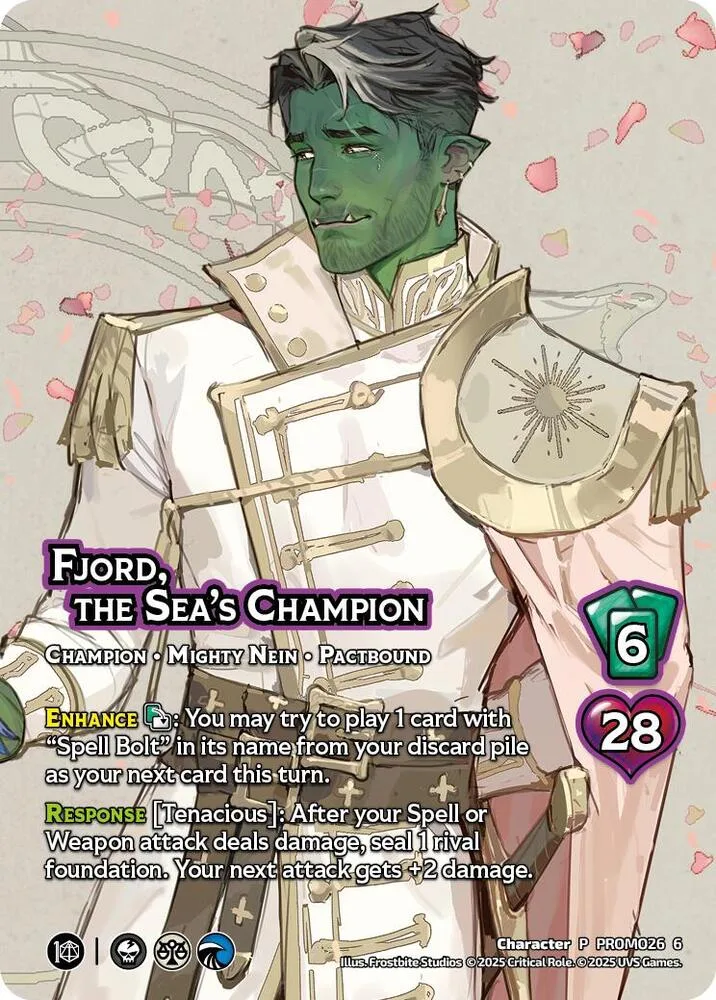 Fjord, the Sea's Champion (Wedding Promo) card front