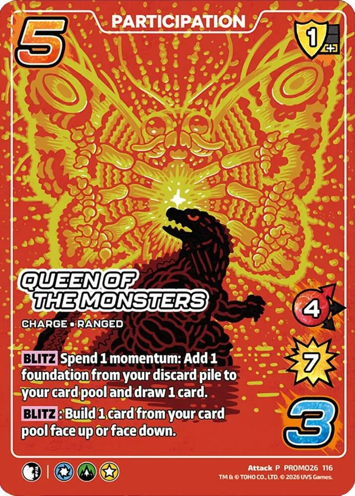 Queen of the Monsters card front