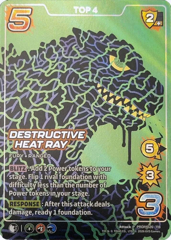 Destructive Heat Ray (Top 4) card front