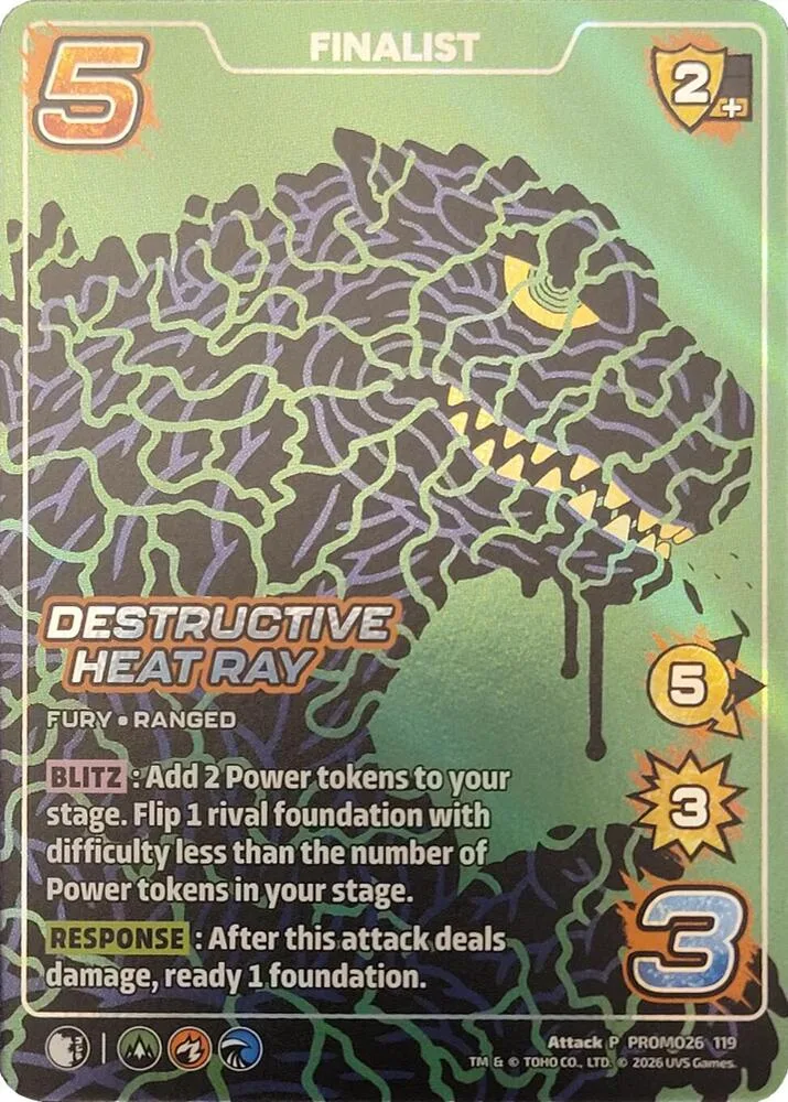 Destructive Heat Ray (Finalist) card front