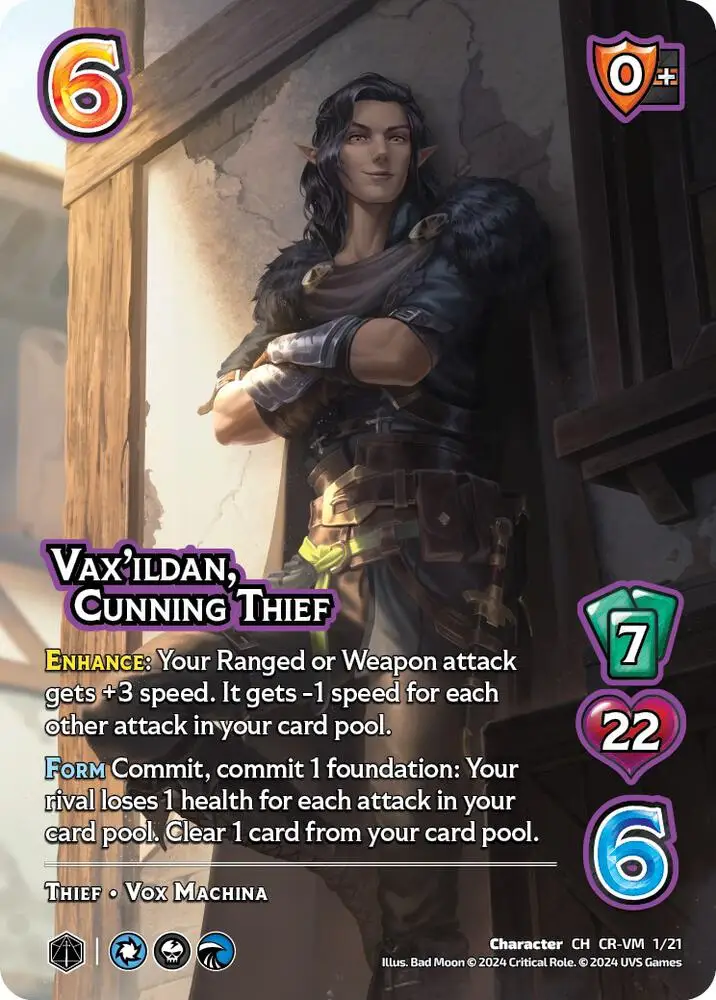 Vax'ildan, Cunning Thief card front