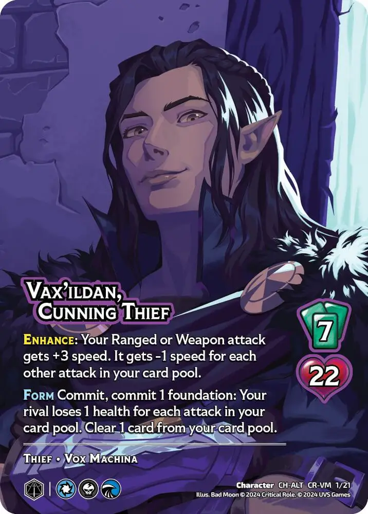 Vax'ildan, Cunning Thief (Alternate Art) card front