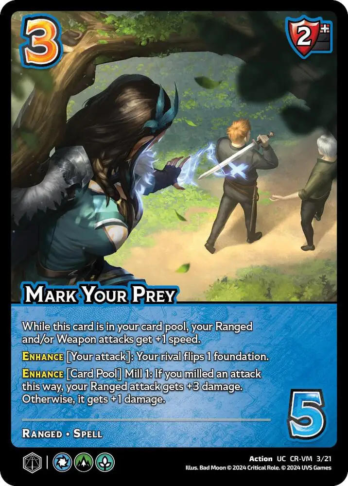 Mark Your Prey card front