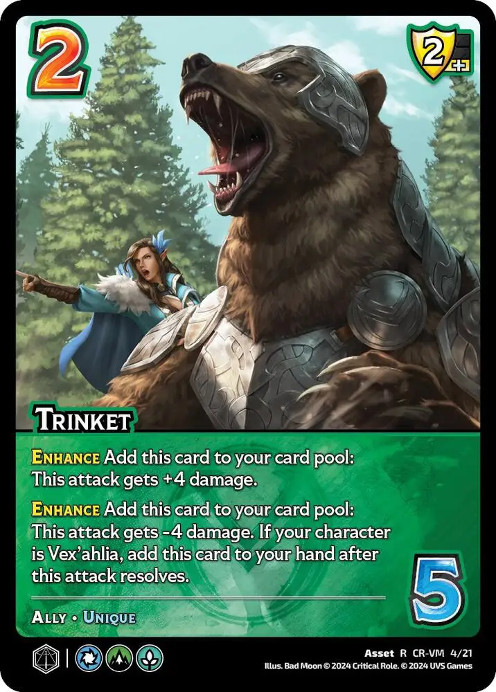 Trinket card front