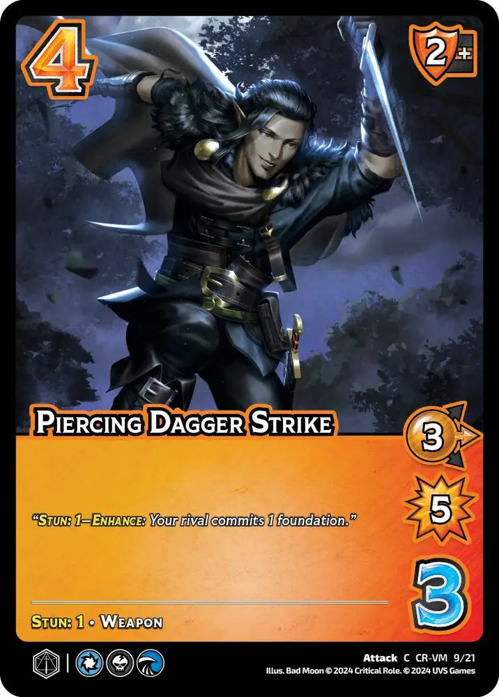 Piercing Dagger Strike card front