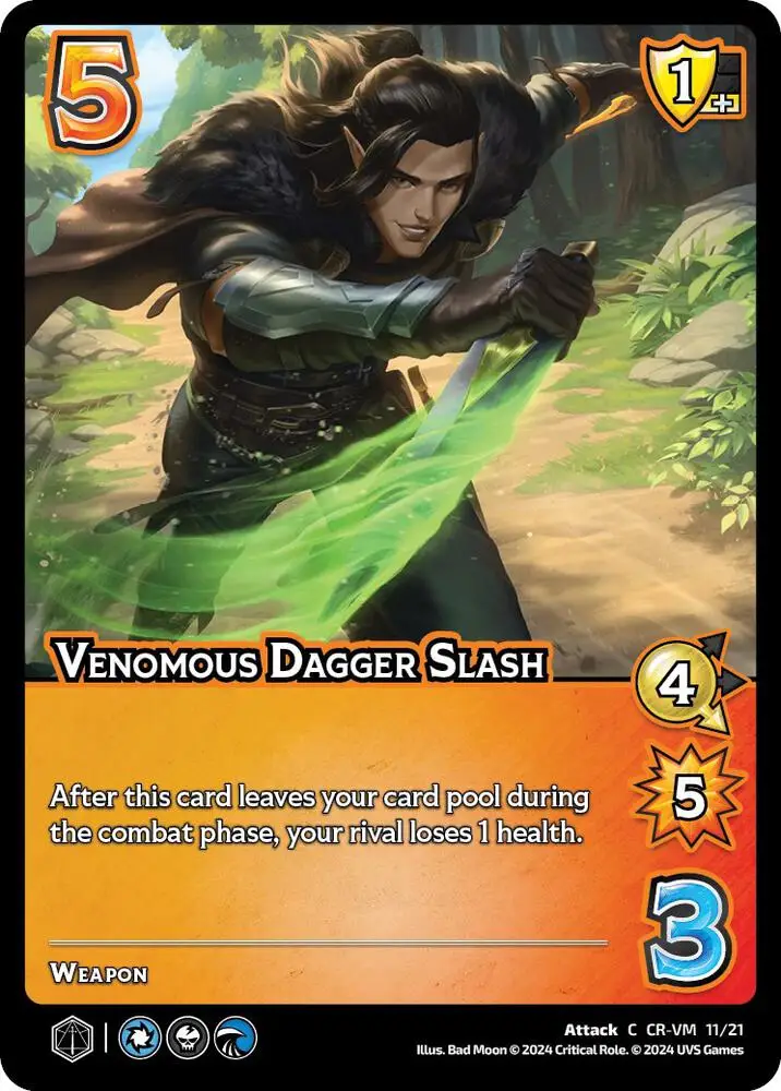 Venomous Dagger Slash card front