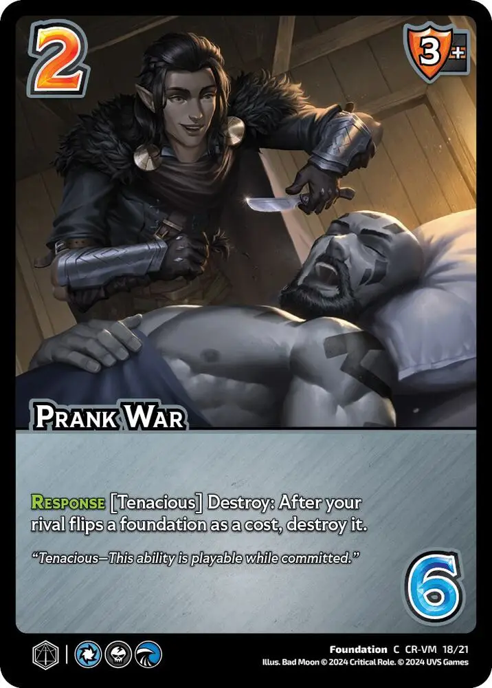 Prank War card front