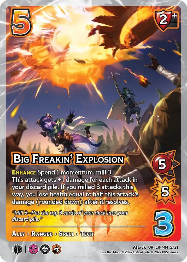 Big Freakin' Explosion card front